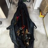 Set pescuit incepatori - lansete cu mulinete, geanta, husa